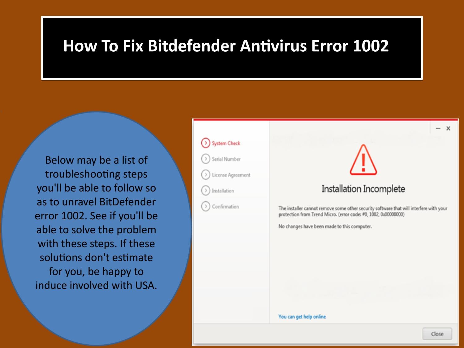 How To Fix Bitdefender Antivirus 1002 | Fixtechsolution