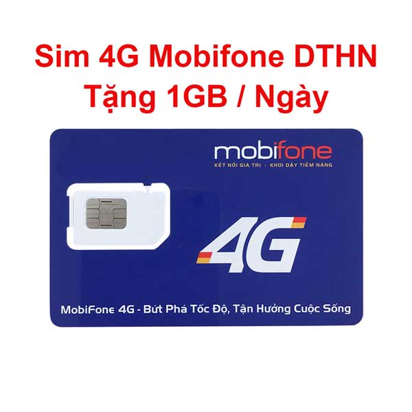 Sim 4G Mobifone DTHN | Tặng 1GB/ngày - Sử dụng 12 tháng