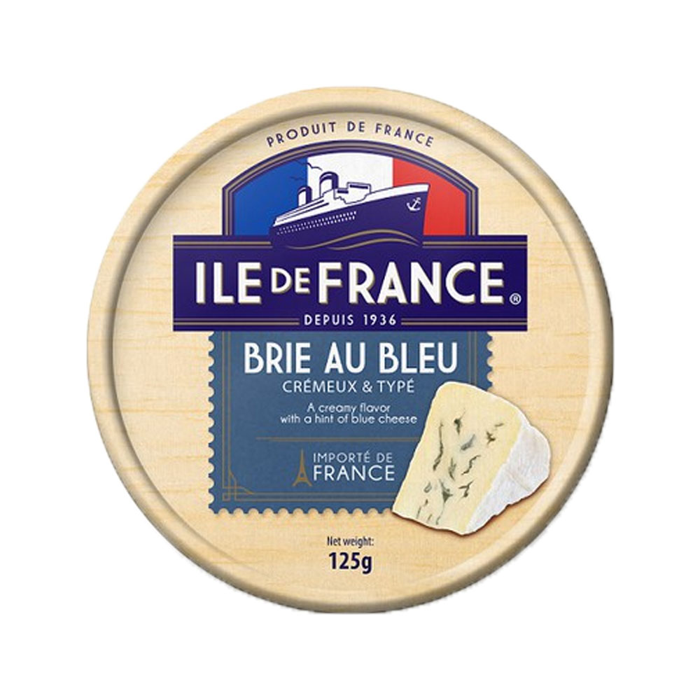 Phô mai Ile De France Brie Au Bleu 125g