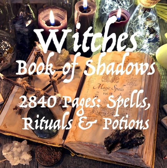WITCHES BOOK of SHADOWS  Complete 2840 Pages Magic Spells - Etsy