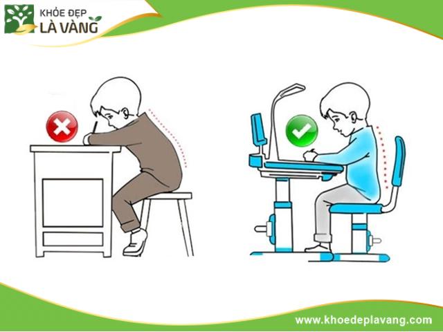 Tư thế ngồi giúp tăng chiều cao cho trẻ hiệu quả