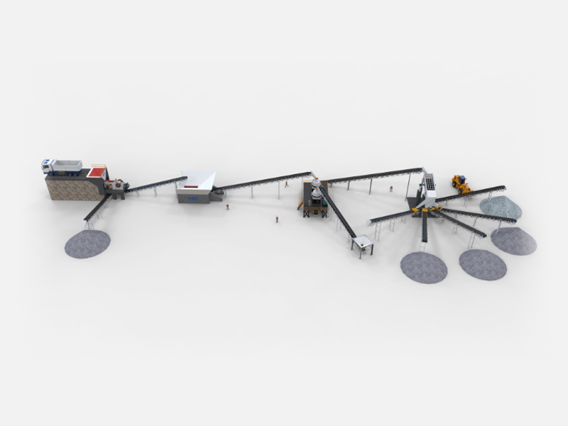 150TPH Stationary Crusher Plant For Concrete Production - AIMIX Group