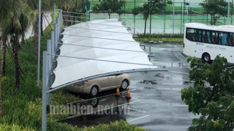 Mái che nhà xe đẹp giá rẻ Sài Gòn