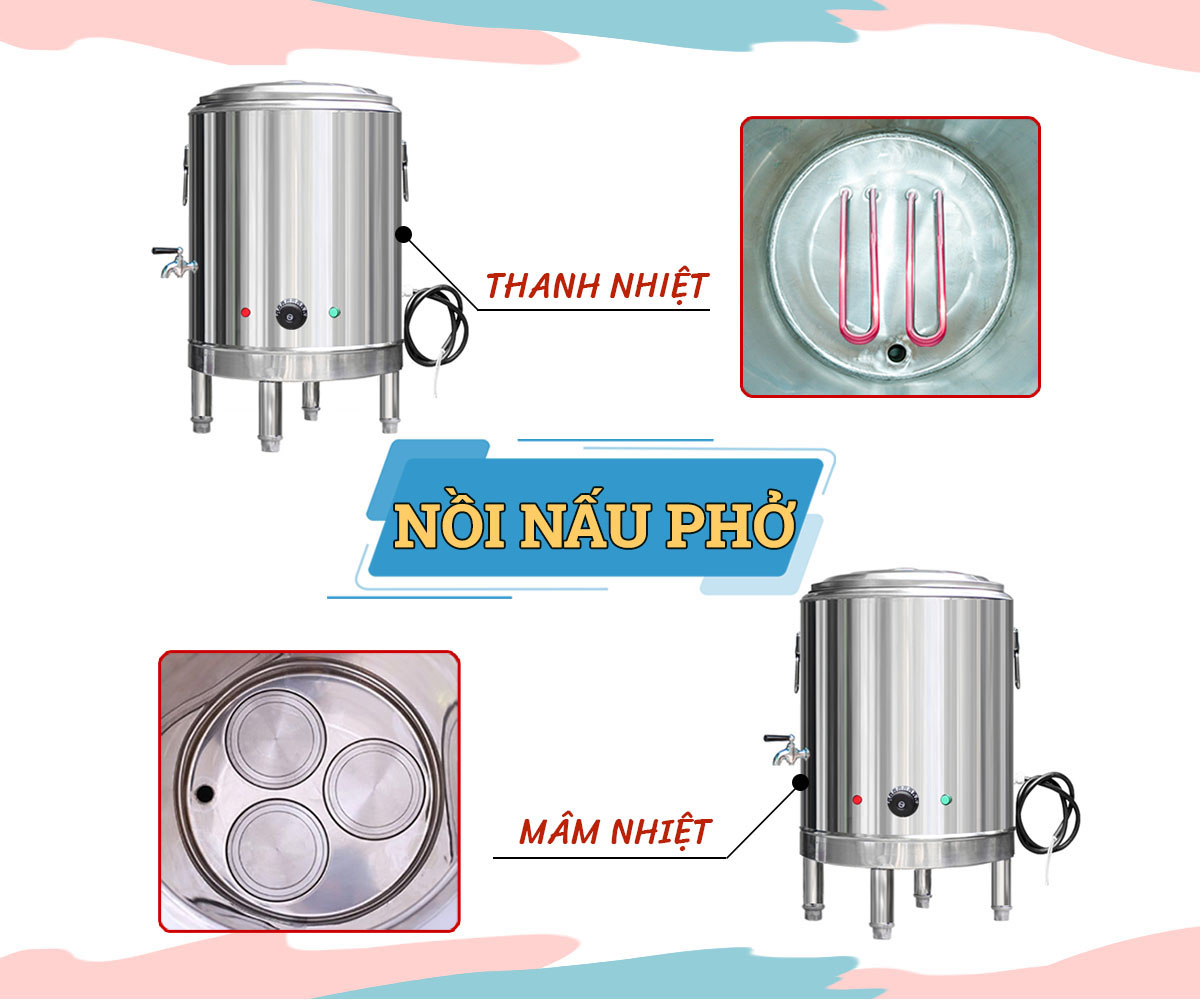 Tổng hợp những thông tin về nồi nấu phở bằng điện