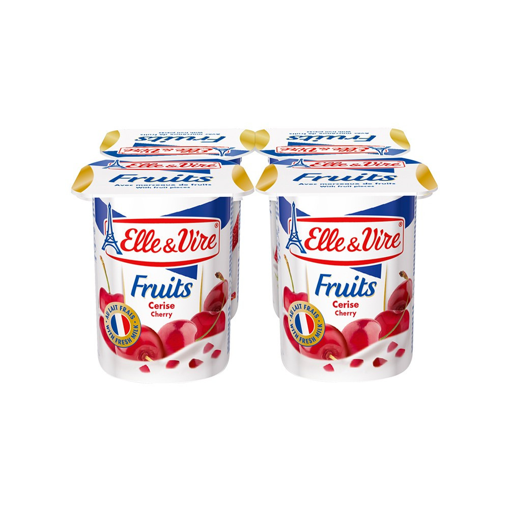 Sữa chua trái cây Elle & Vire vị anh đào 125g - Công ty Cổ phần Deli Yours