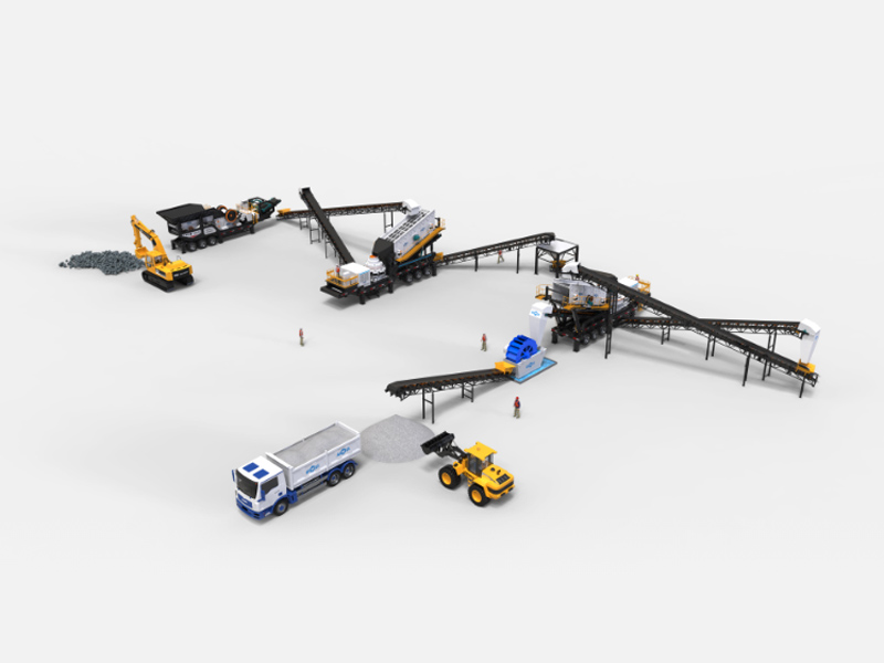 150TPH Mobile Sand Making Plant For Producing Quartz Sand