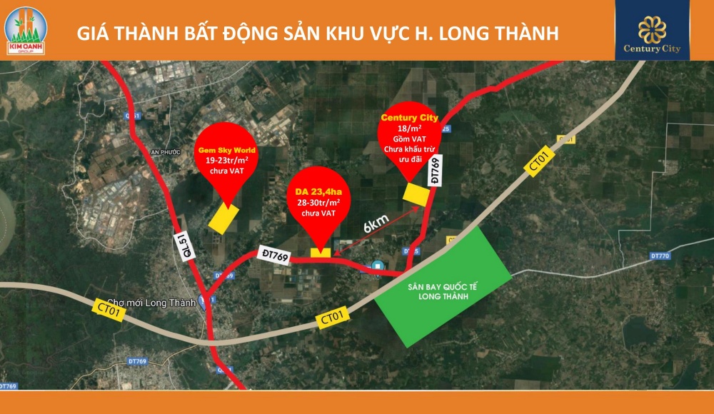 Dự án Century City Long Thành - bán đất nền sân bay Long Thành