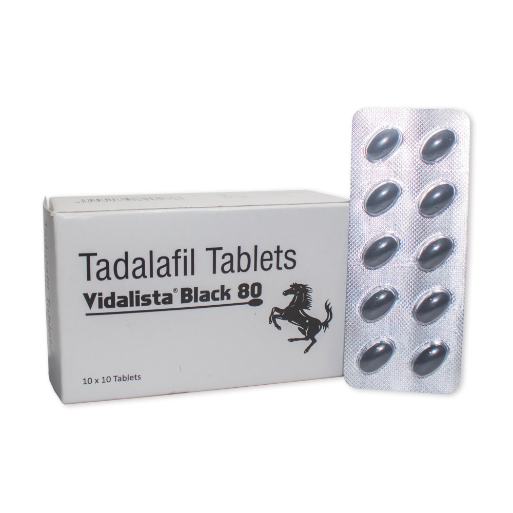 Buy Vidalista Black 80mg | Tadalafil 80mg | Low Price USA