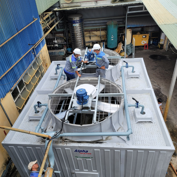 Lắp đặt tháp giải nhiệt tại Bình Dương ❇️Bảo hành 18 tháng