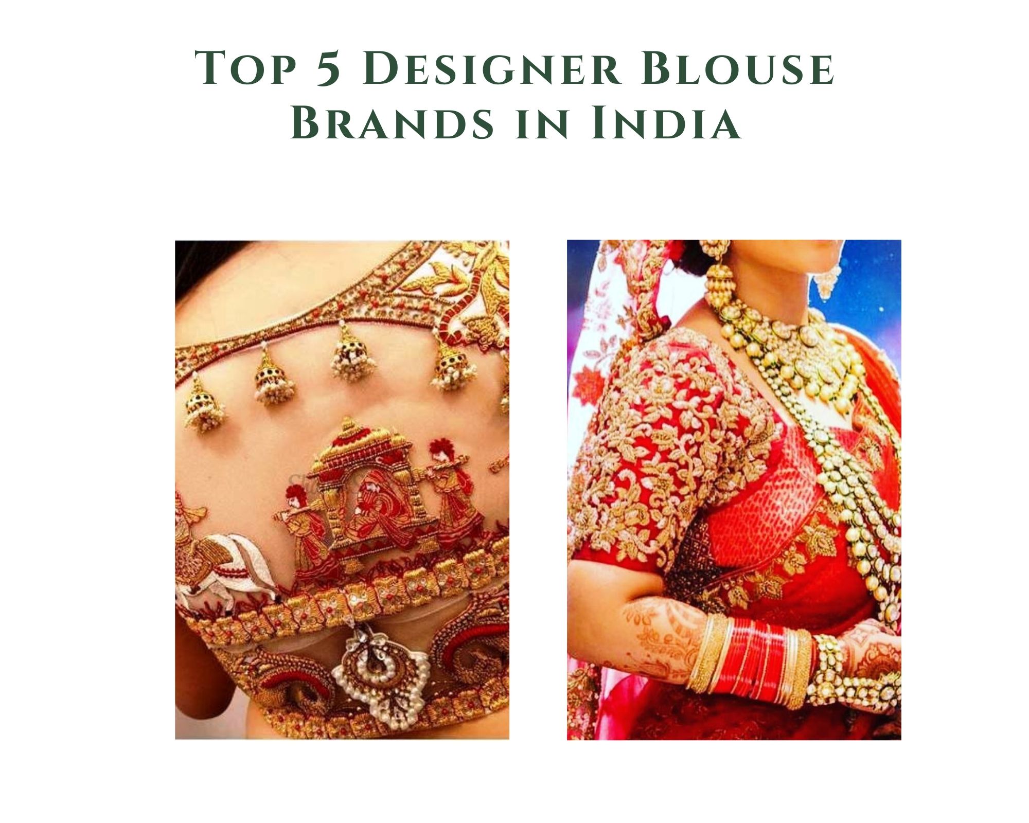 Top 5 Designer Blouse Brands in India
