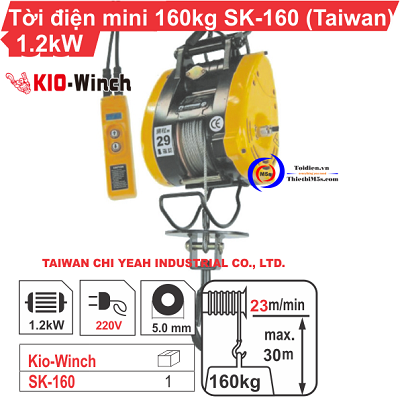 TOP 4 tời điện mini 100kg loại tốt, giá rẻ 2022