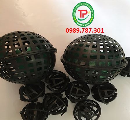 Giá thể vi sinh dạng cầu - Đệm vi sinh xử lý nước thải giá rẻ