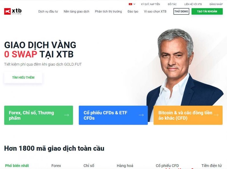 Cách mở tài khoản trade XAUUSD trên sàn XTB - Sàn Fx uy tín
