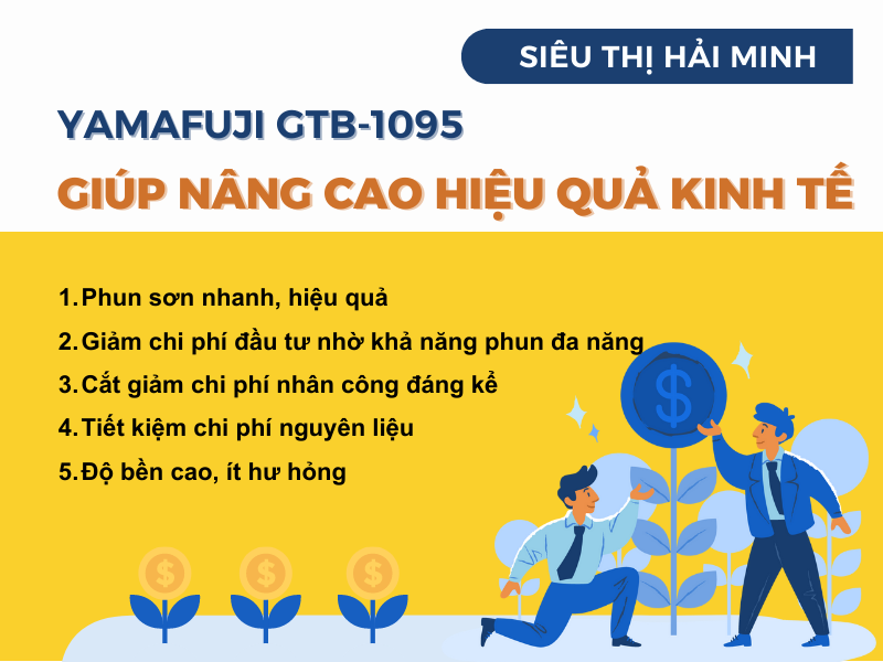 Máy phun sơn Yamfuji GTB-1095 giúp x 5 lợi nhuận