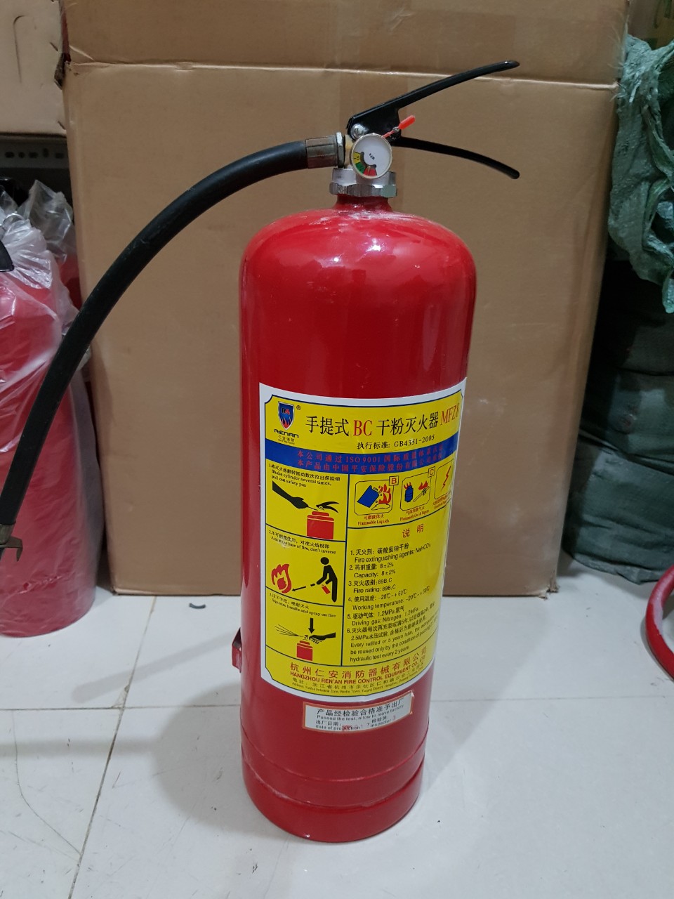 Cách sử dụng bình chữa cháy mini khí Co2 và bình bột