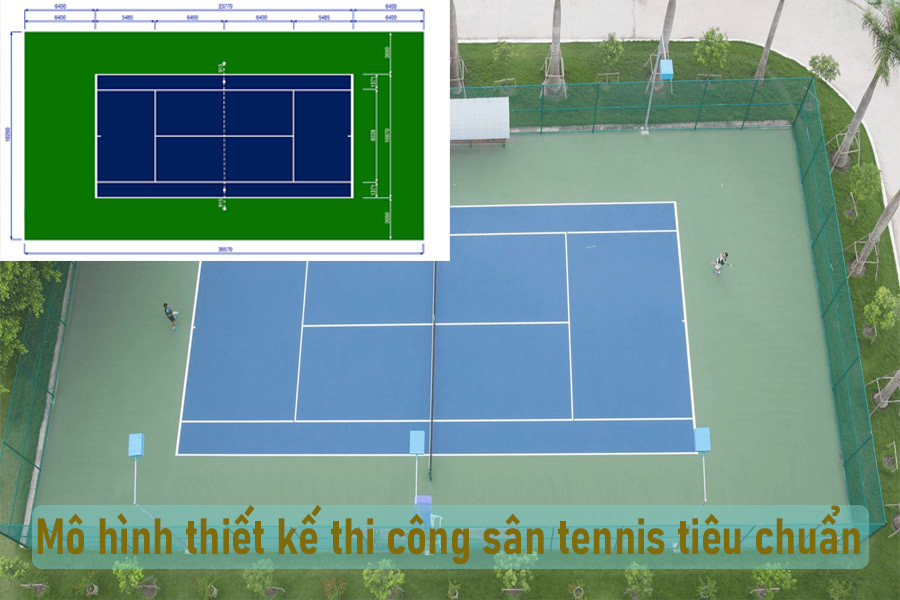 Tiêu chuẩn thiết kế sân tennis trong thi đấu - Chí Hào Sport
