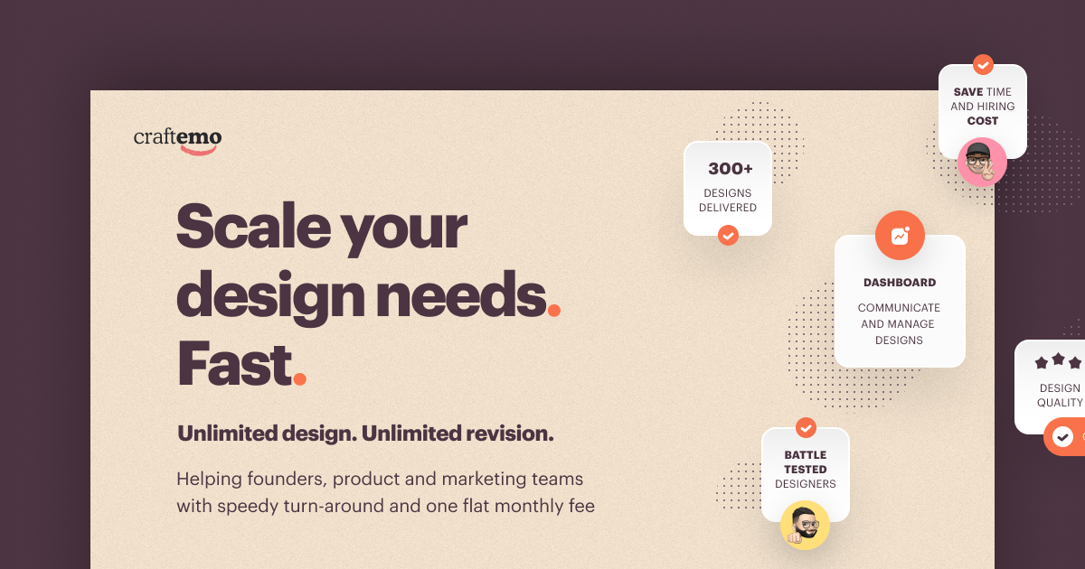 Craftemo - Best Unlimited Web, UI, Graphic Design Service in India