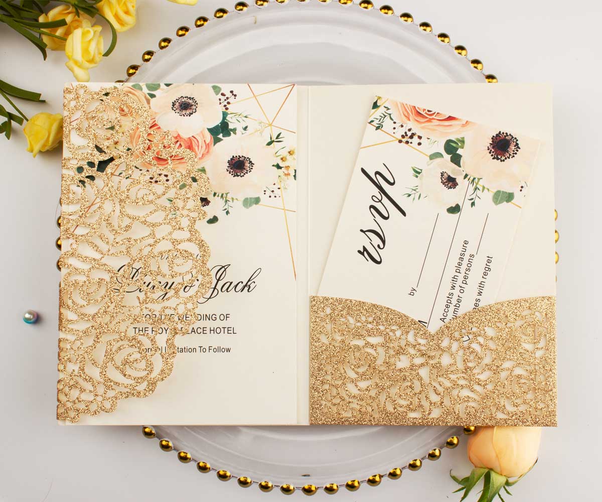 Choose Beautiful Pocket Wedding Invitation | Indian Wedding Card