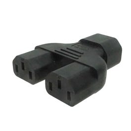 Two IEC C13 to IEC C14 Plug Adapter | SFCable