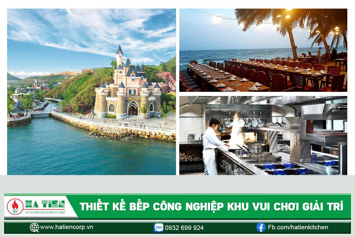 Khu vui chơi giải trí - Thiết kế bếp nhà hàng khu du lịch cao cấp