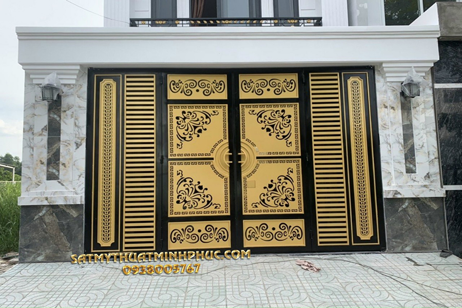 Báo giá cổng sắt mỹ thuật 4 cánh giá rẻ mới nhất