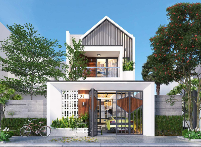 Mẫu thiết kế nhà phố 5x20 hiện đại, sang trọng năm 2022