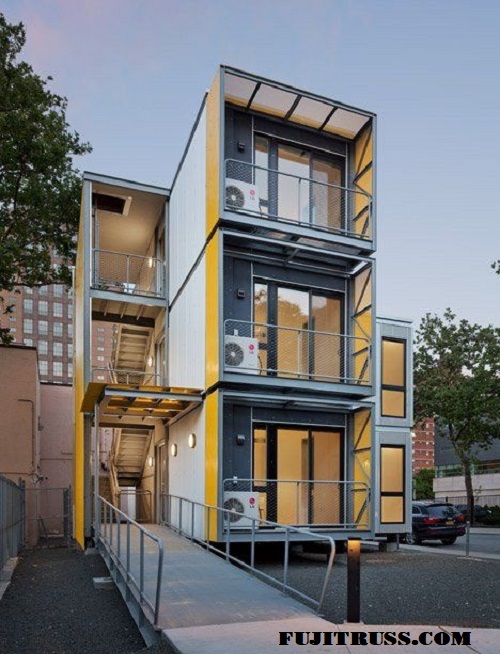 Kiểu nhà lắp ghép cao tầng đẹp: Nhà lắp ghép 3 tầng, 4 tầng