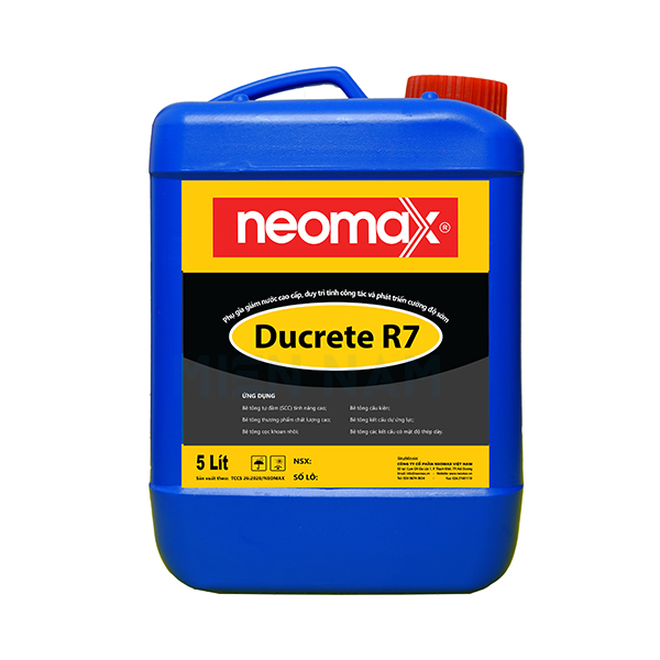 Neomax Ducrete R7 | Phụ gia siêu dẻo, làm giảm nước trong bê tông tươi