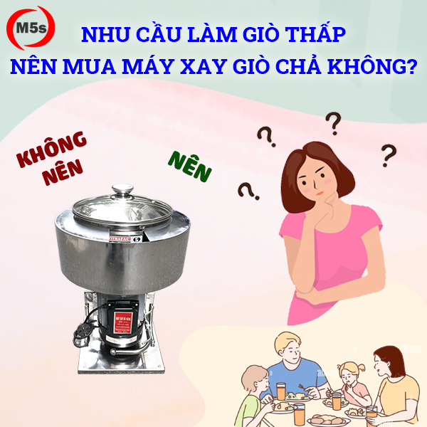Nhu cầu làm giò thấp nên mua máy xay giò chả không?