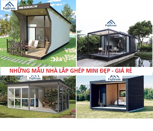 5 mẫu nhà lắp ghép nhỏ, nhà lắp ghép mini đẹp mà giá cực rẻ