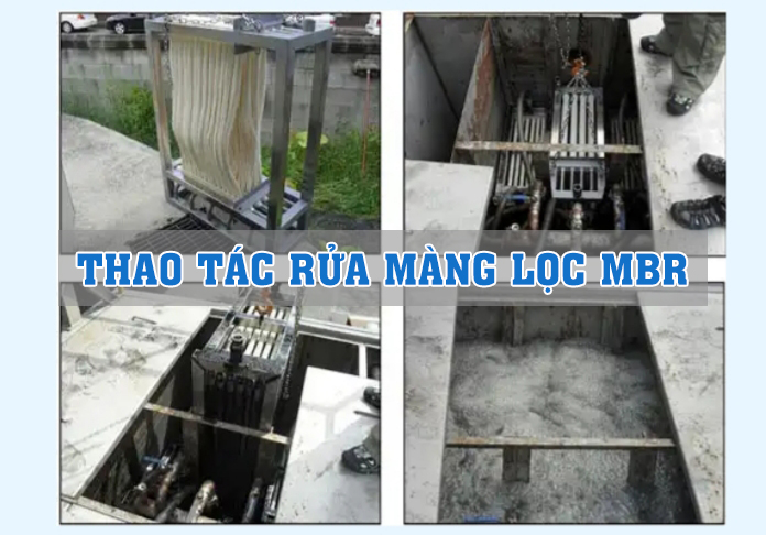 Hướng dẫn quy trình rửa màng lọc MBR