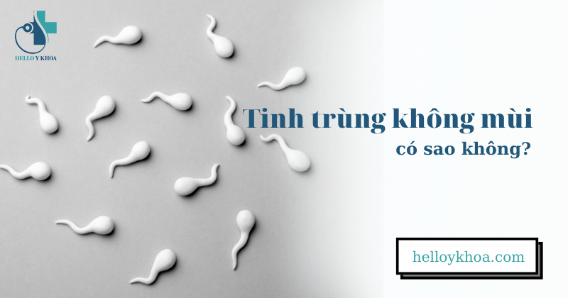 Tinh trùng không mùi có sao không? Không có mùi tanh bị bệnh gì không?