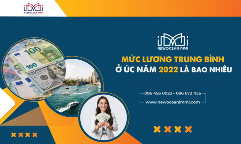 Mức lương trung bình ở Úc năm 2022 là bao nhiêu?