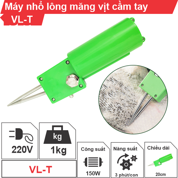 Máy nhổ lông măng vịt cầm tay nhanh, sạch, giá rẻ