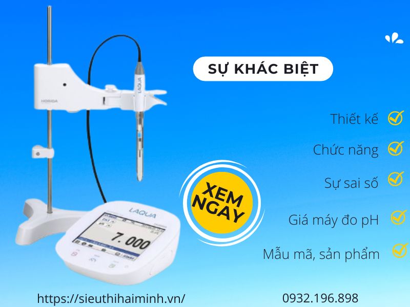 Nên chọn máy đo ph cầm tay hay máy đo pH để bàn