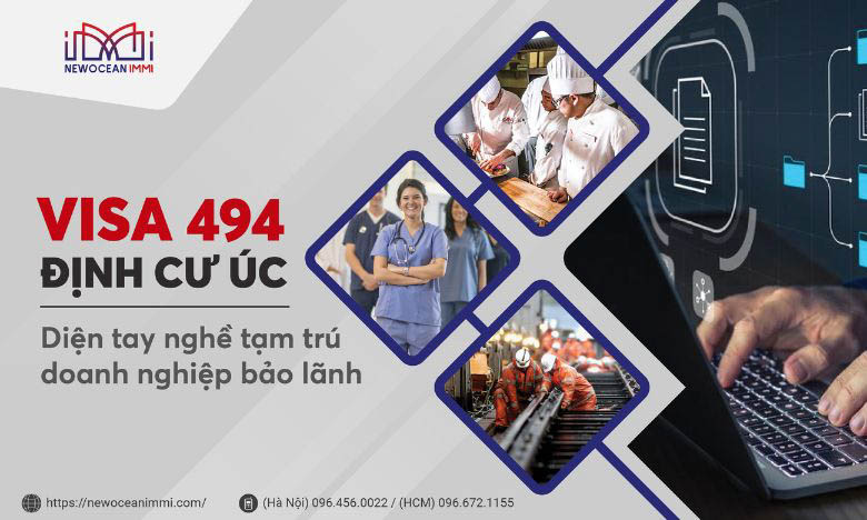 Visa 494 Úc: Diện tay nghề tạm trú doanh nghiệp bảo lãnh