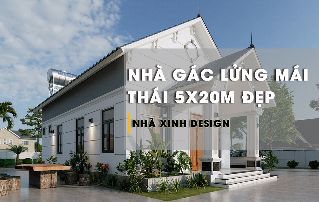 BST 10+ Mẫu Nhà Mái Thái Gác Lửng 4 Phòng Ngủ Đẹp, Tiện Nghi Cho Gia Chủ