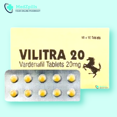 Order Vilitra 20mg (Vardenafil) Tablet Online from Medzpills.com