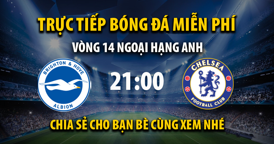 Trực tiếp Brighton vs Chelsea 21:00, ngày 29/10/2022 - Mitom10.com