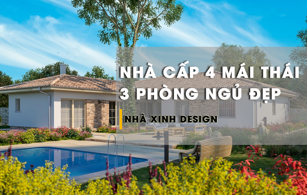10+ Mẫu Nhà Cấp 4 Mái Thái Chữ L 3 Phòng Ngủ Với Chi Phí Thấp Gây Sốt Hiện Nay