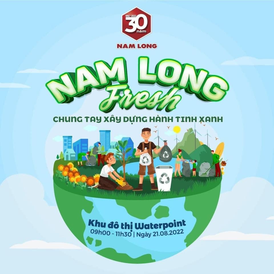 Chuỗi sự kiện CSR "Nam Long Fresh" mang thông điệp sống xanh đến cộng đồng tại Waterpoint
