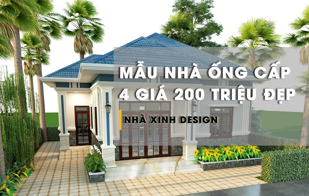 10+ Mẫu Nhà Ống Cấp 4 Giá 200 Triệu Cho Cặp Vợ Chồng Trẻ Hot Nhất Hiện Nay 