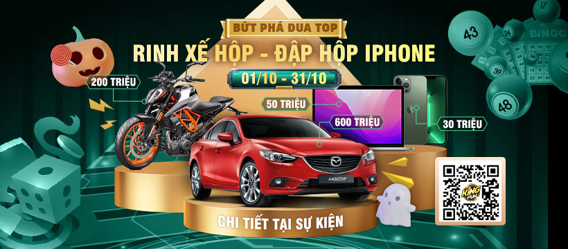 Khuyến mãi Kingfun tháng 10 cực khủng: Chơi vui, Thắng lớn, Quà khủng