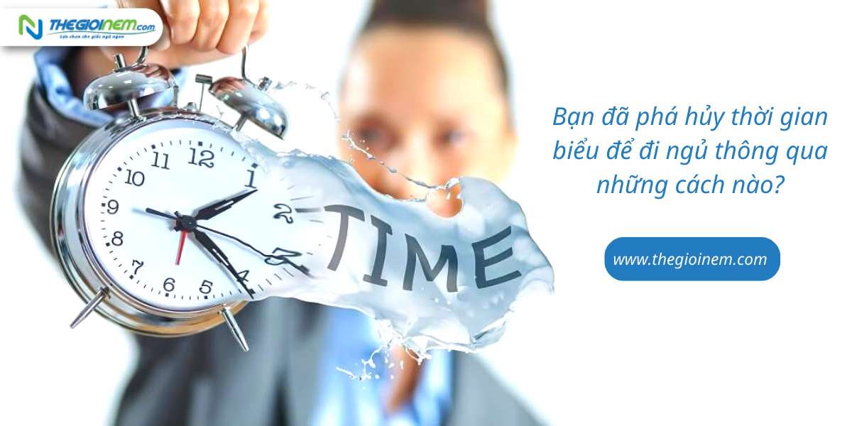 Bạn đã phá hủy thời gian biểu để đi ngủ thông qua những cách nào? | Nệm Cao Su Thiên Nhiên | Thegioinem.com