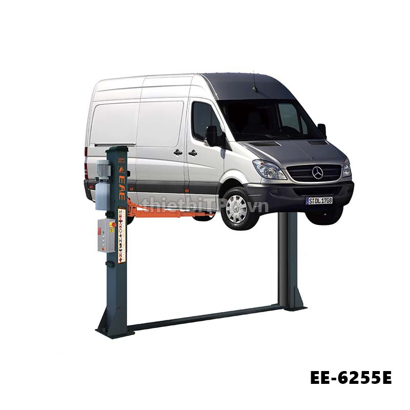 Cầu nâng ô tô 2 trụ kiểu cổng cáp dưới EAE EE-6255E 5 tấn