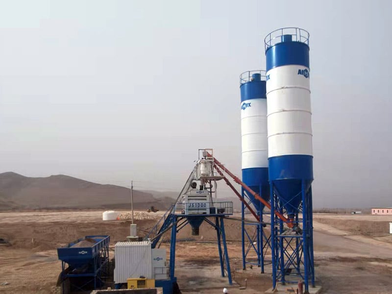 Planta De Concreto AJ50 Instalada En Uzbekistán - AIMIX Grupo