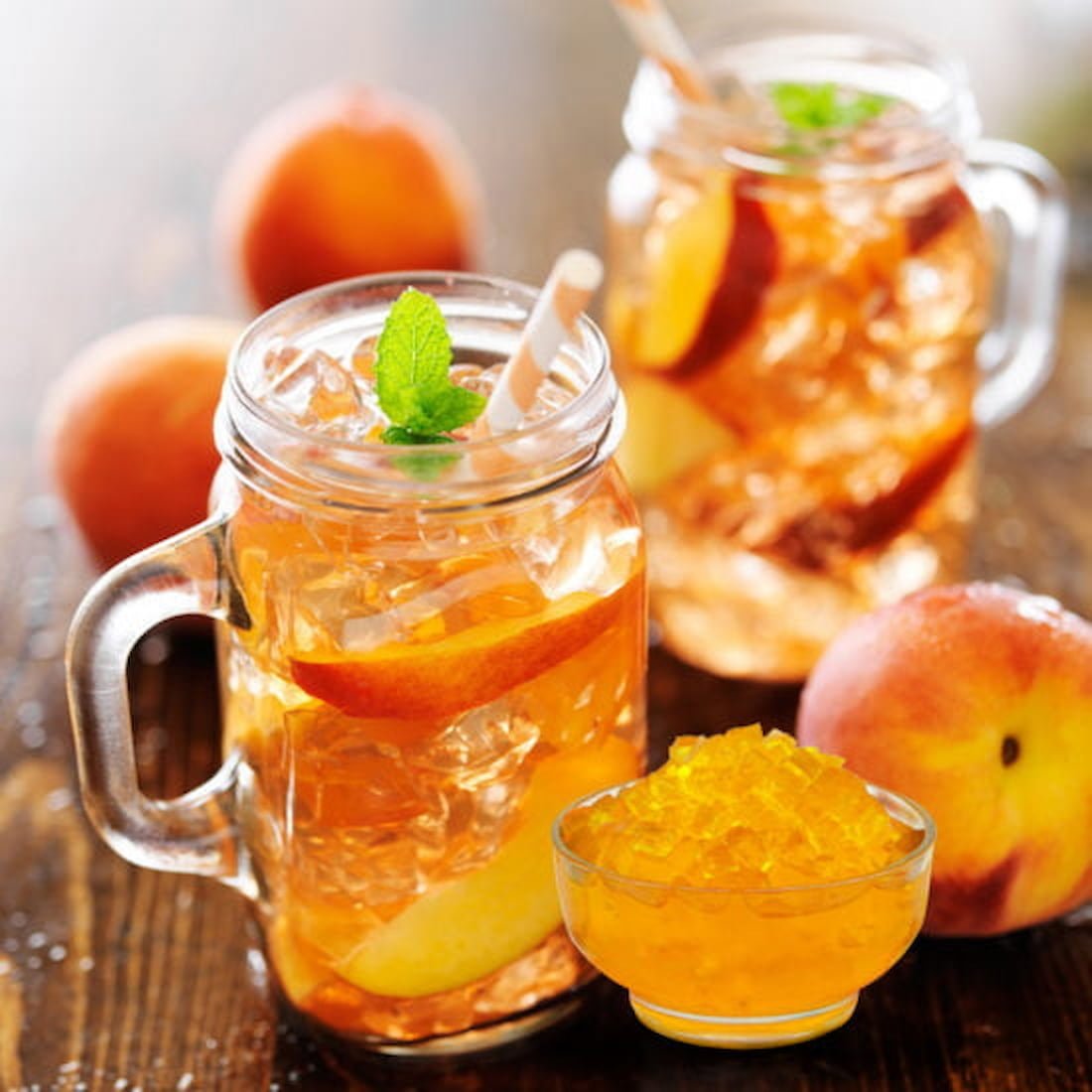 Cách làm trà đào dầm ngon chuẩn vị – Bếp Ông Hoàng