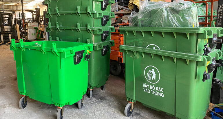 Thùng Rác Nhựa Quận 10 Giá Rẻ 60L 120L 240L 660L | NSG