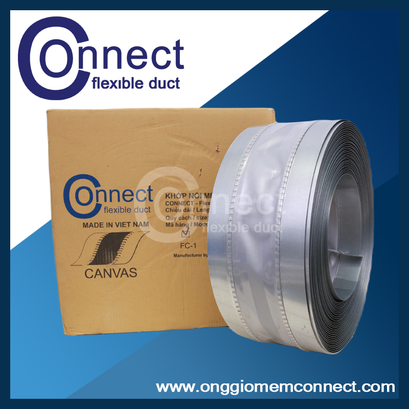 1 Khớp nối mềm - cổ bạt - Canvas chống cháy hiệu Connect