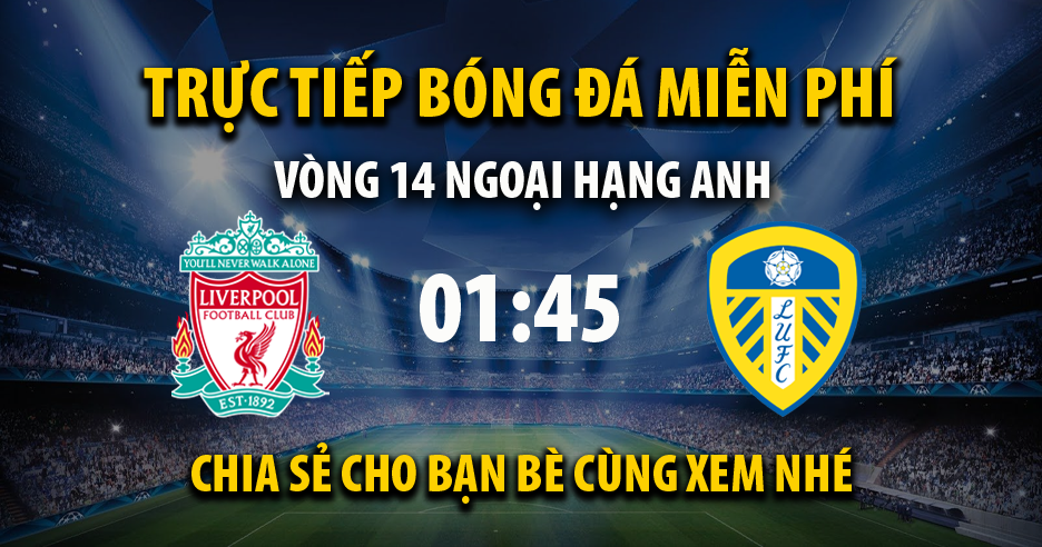 Trực tiếp Liverpool vs Leeds United 01:45, ngày 30/10/2022 - Mitom10.com